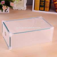 Transparent plastic shoe valet drawer storage box wholesale