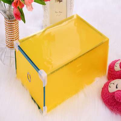 Orange pp plastic shoe valet boxes with drawer